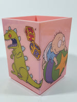 Custom Rugrats Chucky Tommy Reptar Spike 4 1/8" Tall Pink Plastic Pencil Holder