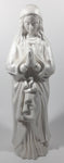 Vintage Virgin Mary Praying 14" Tall Ceramic Ornament