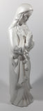 Vintage Virgin Mary Praying 14" Tall Ceramic Ornament