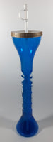 Rare Vintage Whirley Pepsi 24 Oz. 20" Tall Translucent Blue Drink Bottle Yard Cup With Straw and Cap
