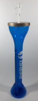 Rare Vintage Whirley Pepsi 24 Oz. 20" Tall Translucent Blue Drink Bottle Yard Cup With Straw and Cap
