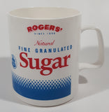 Rare Vintage Rogers' Since 1890 Natural Fine Granulated Sugar 3 1/2" Tall Plastic Coffee Mug Cup