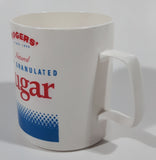 Rare Vintage Rogers' Since 1890 Natural Fine Granulated Sugar 3 1/2" Tall Plastic Coffee Mug Cup