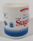 Rare Vintage Rogers' Since 1890 Natural Fine Granulated Sugar 3 1/2" Tall Plastic Coffee Mug Cup