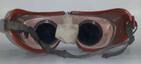 Vintage WWII US Army Air Force Brown Goggles with Tinted Green Lenses