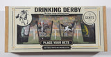 Paladone Products Gents Club Drinking Derby The Horse Racing Drinking Game with Shot Glasses New in Box