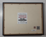 The Highland Mint NBA Finals 2019 NBA Champions We The North We The Champs Toronto Raptors 12" x 15" Framed Picture with Solid Bronze Coin Medallion