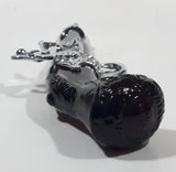 Vintage Avon 1760 Dueling Hand Gun Pistol Shaped Brown Amber Glass Cologne Bottle