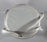 Vintage Pepsi Cola Can Shaped 13 1/2" Tall White Faux Leather Covered Beverage Drink Camping Cooler