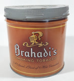 Rare Vintage Brahadi's Smoking Tobacco A Special Blend of Mild Cavendish 6 Oz 170gm Tin Metal Can