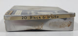 Vintage Marcovitch Black & White Cigarettes 20 Count Tin Metal Holder Case