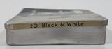 Vintage Marcovitch Black & White Cigarettes 20 Count Tin Metal Holder Case