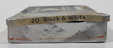 Vintage Marcovitch Black & White Cigarettes 20 Count Tin Metal Holder Case