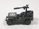 1997 G.T.I. Grand Toys Jeep Army Green Plastic Toy Car Vehicle