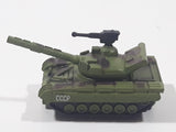 Funrise Micro Machines Style RH33 CCCP Tank Army Green Die Cast Toy Car Vehicle
