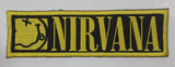 Nirvana 1 1/8" x 3 3/4" Embroidered Fabric Iron On Patch Badge