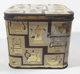 Antique J. Lyons & Co (Canada) Ltd. Toronto Vancouver Teapot Themed 4 3/8" Tall Tin Metal Container