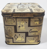 Antique J. Lyons & Co (Canada) Ltd. Toronto Vancouver Teapot Themed 4 3/8" Tall Tin Metal Container