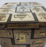 Antique J. Lyons & Co (Canada) Ltd. Toronto Vancouver Teapot Themed 4 3/8" Tall Tin Metal Container