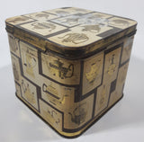 Antique J. Lyons & Co (Canada) Ltd. Toronto Vancouver Teapot Themed 4 3/8" Tall Tin Metal Container