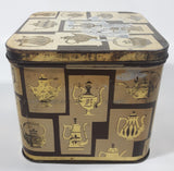 Antique J. Lyons & Co (Canada) Ltd. Toronto Vancouver Teapot Themed 4 3/8" Tall Tin Metal Container