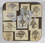 Antique J. Lyons & Co (Canada) Ltd. Toronto Vancouver Teapot Themed 4 3/8" Tall Tin Metal Container