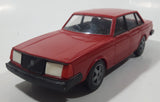 Vintage Stahlberg Volvo GLT Red 9 1/2" Long Plastic Dealer Promo Model Toy Car Vehicle Made in Finland