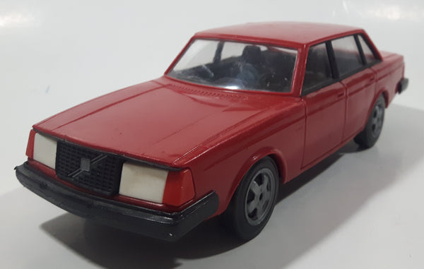 Vintage Stahlberg Volvo GLT Red 9 1/2" Long Plastic Dealer Promo Model Toy Car Vehicle Made in Finland