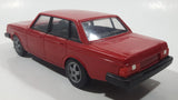 Vintage Stahlberg Volvo GLT Red 9 1/2" Long Plastic Dealer Promo Model Toy Car Vehicle Made in Finland
