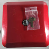 Vintage Northwestern MORRIS ILLINOIS Red Metal with Plastic Globe 17 1/2" Tall Gumball Candy Dispenser Vending Machine with Two Keys