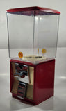 Vintage Northwestern MORRIS ILLINOIS Red Metal with Plastic Globe 17 1/2" Tall Gumball Candy Dispenser Vending Machine with Two Keys