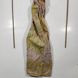 Antique Indonesian Wayang Golek 24" Hand Made Wood Theater Puppet In Traditional Batik Clothing