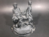 Vintage 1960s "Our Dogs" Bonded Irish Stone Sculpture Signed P. Dunn - Treasure Valley Antiques & Collectibles
