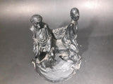 Vintage 1960s "Our Dogs" Bonded Irish Stone Sculpture Signed P. Dunn - Treasure Valley Antiques & Collectibles