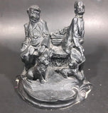 Vintage 1960s "Our Dogs" Bonded Irish Stone Sculpture Signed P. Dunn - Treasure Valley Antiques & Collectibles