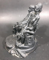 Vintage 1960s "Our Dogs" Bonded Irish Stone Sculpture Signed P. Dunn - Treasure Valley Antiques & Collectibles