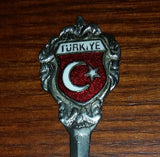 Vintage Turkey (Turkiye) Flag Collectible Spoon - Treasure Valley Antiques & Collectibles